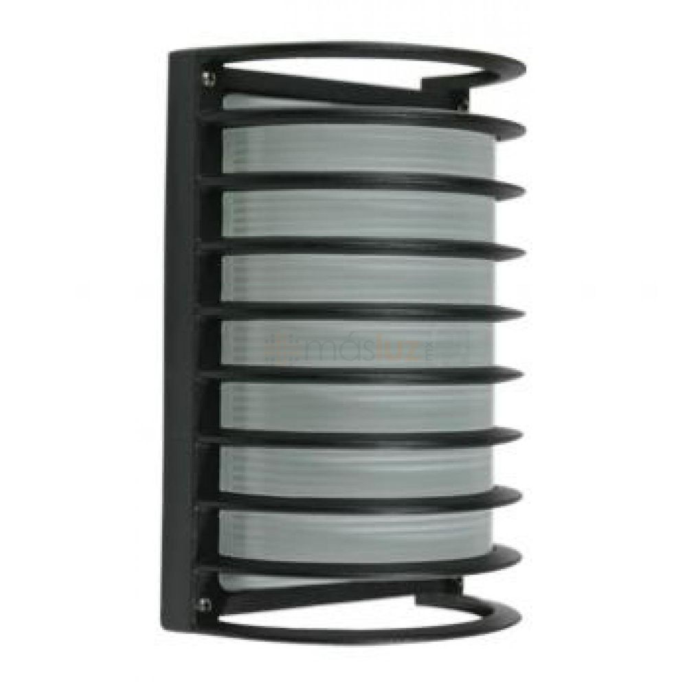 Arbotante Exterior con Rejilla Aluminio. Negro 5194/N masluz