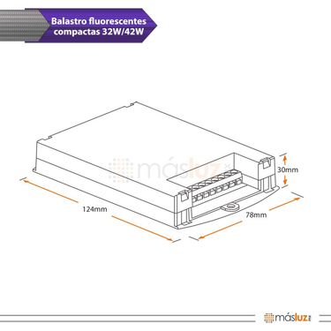 b0411-100-1-balastro-electronico-2x32w-y-2x42w-encendido-rapido-para-lfc-100-305v-magg-diagrama