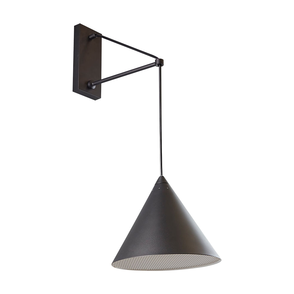 Arbotante Pared Led 8w Negro Tecnolite 20tl9354mvn masluz