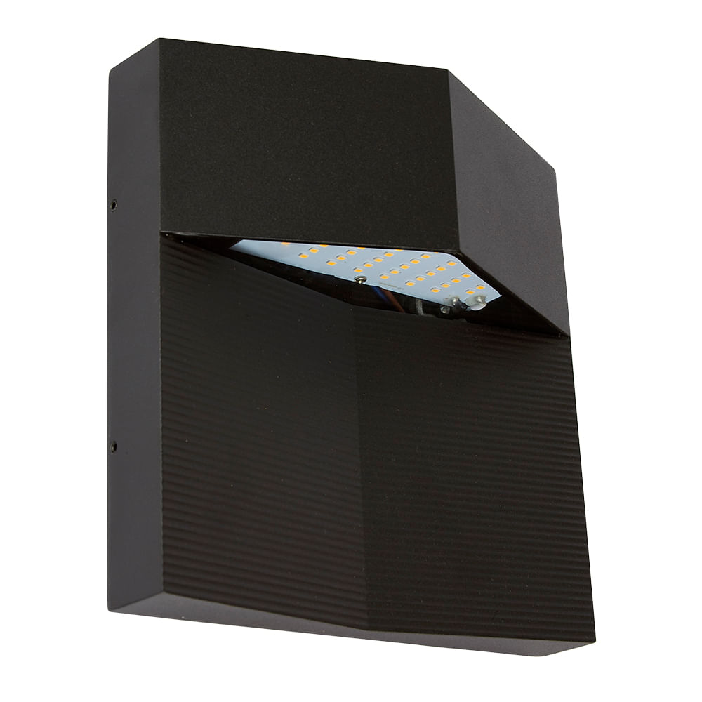 Aplique / Arbotante Pared Led 7w Negro 3000k Tecnolite Hled921/N masluz