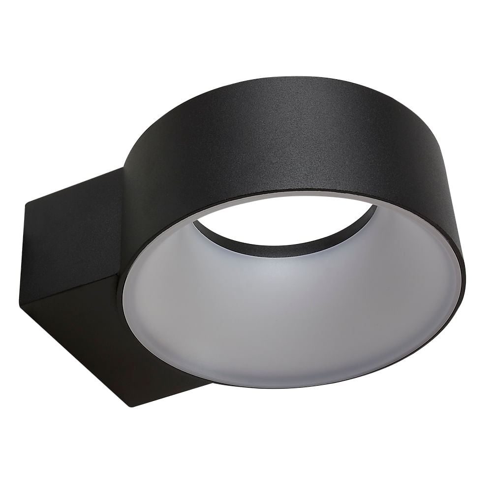 Aplique / Arbotante Pared Led 8w Negro 3000k Tecnolite 8hled1180mv30n
