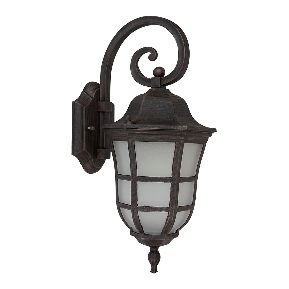 Farol Pared Ronda Arbotante Exterior 25w Bronce Tecnolite